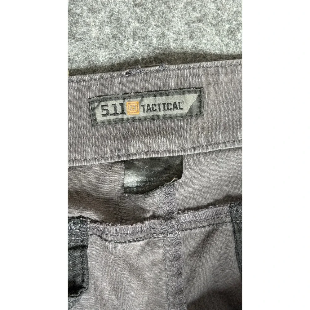 5.11‎ Tactical Mens Ripstop Cargo Pants Charcoal Grey 36x30 Work Outdoor 12A-7